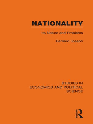 cover image of Nationality